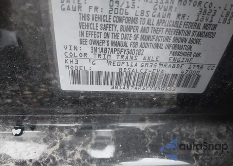 2015 Nissan Sentra S from USA, damaged, VIN 3N1AB7AP5FY340183